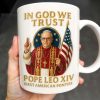 In God We Trust, Pope And American Flag - Personalized Custom Coffee Mug - FTH079_MG In God We Trust, Pope And American Flag - Personalized Custom Coffee Mug - FTH079_MG