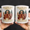 In God We Trust, Pope And American Flag - Personalized Custom Coffee Mug - FTH079_MG In God We Trust, Pope And American Flag - Personalized Custom Coffee Mug - FTH079_MG