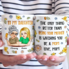 In Her Smile, I See My Own Heart Reflected - Family Personalized Custom 3D Inflated Effect Printed Mug - Gift For Daughter In Her Smile, I See My Own Heart Reflected - Family Personalized Custom 3D Inflated Effect Printed Mug - Gift For Daughter