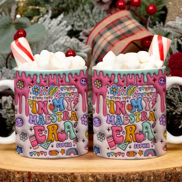 In My Maestra Era, Personalized Coffee Mug, Christmas Gifts For Teacher In My Maestra Era, Personalized Coffee Mug, Christmas Gifts For Teacher
