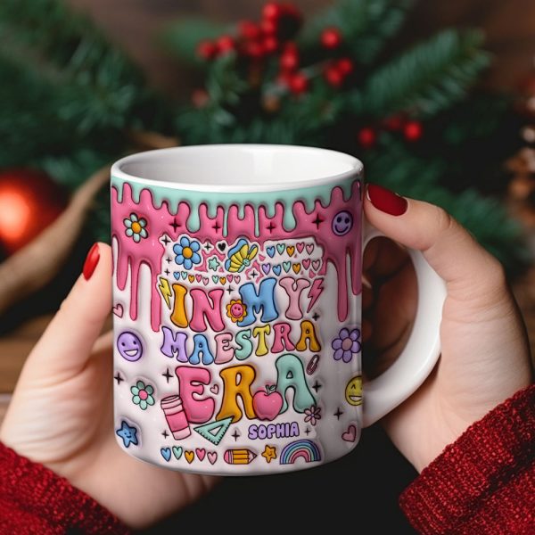 In My Maestra Era, Personalized Coffee Mug, Christmas Gifts For Teacher In My Maestra Era, Personalized Coffee Mug, Christmas Gifts For Teacher