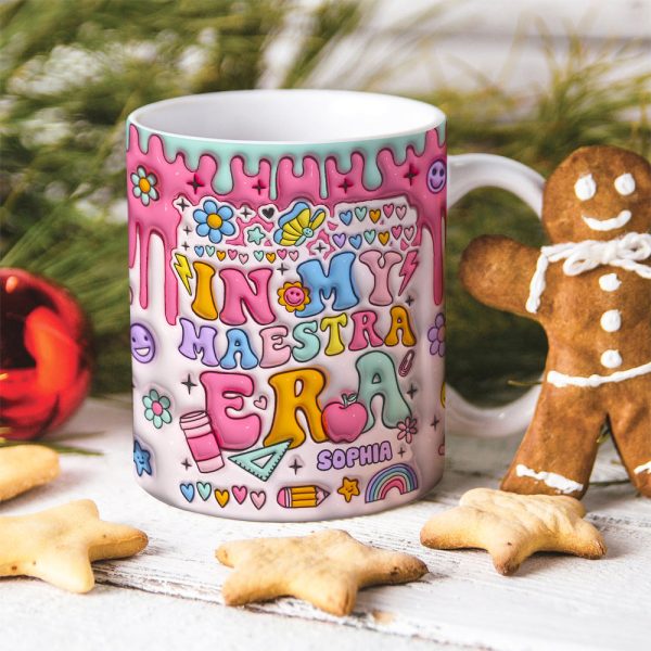 In My Maestra Era, Personalized Coffee Mug, Christmas Gifts For Teacher In My Maestra Era, Personalized Coffee Mug, Christmas Gifts For Teacher