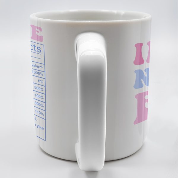 In My Nurse Era, Nurse Nutrition Facts, Nurse Cap And Medical Symbols - Personalized Custom Coffee Mug - NUR013_MG