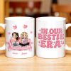 In Our Bestie Era, Hearts And Animated Female Characters - Personalized Custom Coffee Mug - BST172_MG In Our Bestie Era, Hearts And Animated Female Characters - Personalized Custom Coffee Mug - BST172_MG