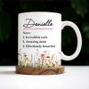 Incredible Wife Amazing Mom Effortlessly Beautiful With Wildflowers - Personalized Custom Coffee Mug - COL087_MG Incredible Wife Amazing Mom Effortlessly Beautiful With Wildflowers - Personalized Custom Coffee Mug - COL087_MG