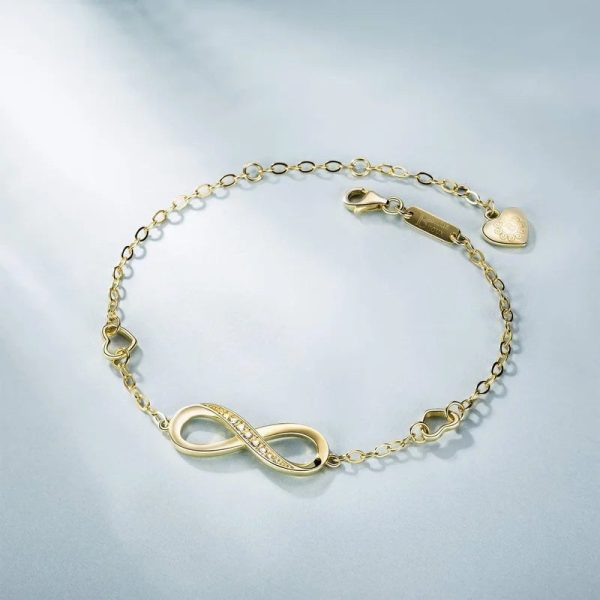 Infinity Endless Love Symbol Charm Adjustable Bracelet Infinity Endless Love Symbol Charm Adjustable Bracelet