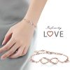 Infinity Endless Love Symbol Charm Adjustable Bracelet Infinity Endless Love Symbol Charm Adjustable Bracelet