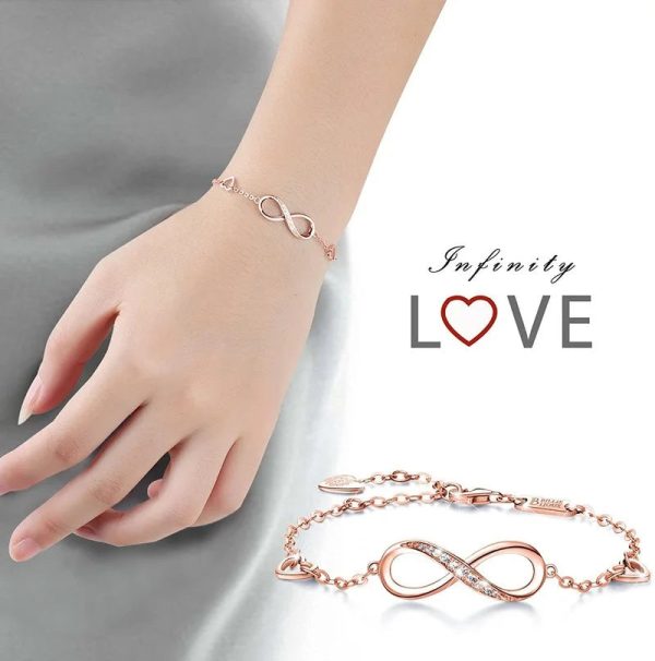Infinity Endless Love Symbol Charm Adjustable Bracelet Infinity Endless Love Symbol Charm Adjustable Bracelet