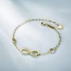 Infinity Endless Love Symbol Charm Adjustable Bracelet Infinity Endless Love Symbol Charm Adjustable Bracelet