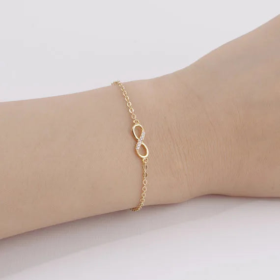 Infinity Number 8 Chain Bracelet Infinity Number 8 Chain Bracelet