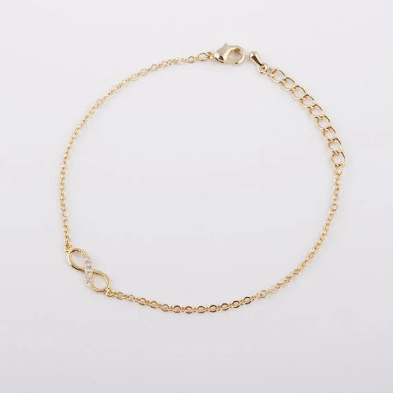 Infinity Number 8 Chain Bracelet Infinity Number 8 Chain Bracelet