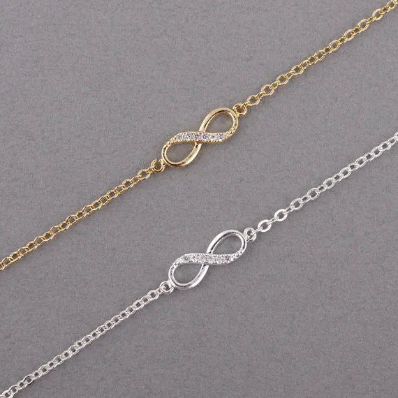 Infinity Number 8 Chain Bracelet Infinity Number 8 Chain Bracelet
