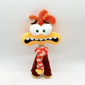 Inside Out 2 Plush Toy - Orange Fury Long Arm Anxiety Doll Gift