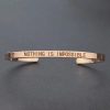 Inspirational Quotes Cuff Bracelet " DON'T WORRY BE HAPPY " Metal Engraved Bracelet Inspirational Quotes Cuff Bracelet " DON'T WORRY BE HAPPY " Metal Engraved Bracelet