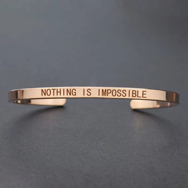 Inspirational Quotes Cuff Bracelet " DON'T WORRY BE HAPPY " Metal Engraved Bracelet Inspirational Quotes Cuff Bracelet " DON'T WORRY BE HAPPY " Metal Engraved Bracelet