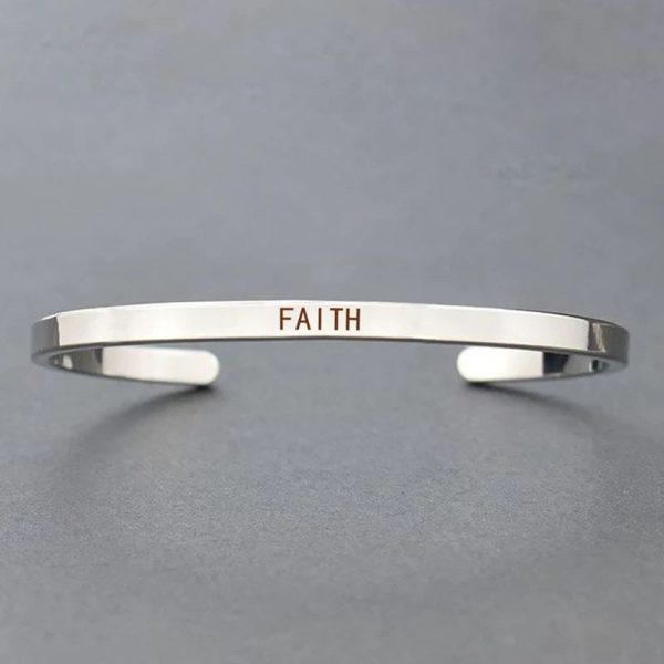 Inspirational Quotes Cuff Bracelet " DON'T WORRY BE HAPPY " Metal Engraved Bracelet Inspirational Quotes Cuff Bracelet " DON'T WORRY BE HAPPY " Metal Engraved Bracelet