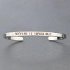Inspirational Quotes Cuff Bracelet " DON'T WORRY BE HAPPY " Metal Engraved Bracelet Inspirational Quotes Cuff Bracelet " DON'T WORRY BE HAPPY " Metal Engraved Bracelet