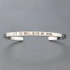 Inspirational Quotes Cuff Bracelet " DON'T WORRY BE HAPPY " Metal Engraved Bracelet Inspirational Quotes Cuff Bracelet " DON'T WORRY BE HAPPY " Metal Engraved Bracelet