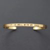 Inspirational Quotes Cuff Bracelet " DON'T WORRY BE HAPPY " Metal Engraved Bracelet Inspirational Quotes Cuff Bracelet " DON'T WORRY BE HAPPY " Metal Engraved Bracelet