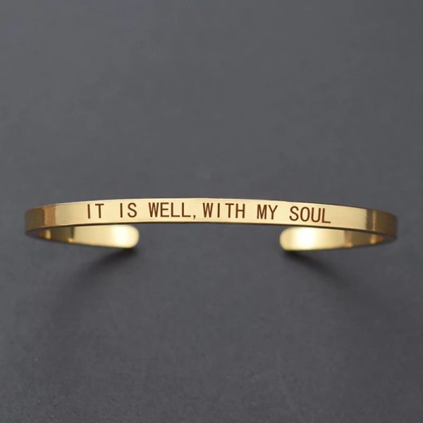 Inspirational Quotes Cuff Bracelet " DON'T WORRY BE HAPPY " Metal Engraved Bracelet Inspirational Quotes Cuff Bracelet " DON'T WORRY BE HAPPY " Metal Engraved Bracelet