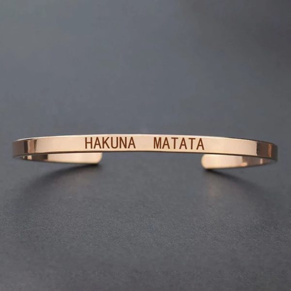 Inspirational Quotes Cuff Bracelet " DON'T WORRY BE HAPPY " Metal Engraved Bracelet Inspirational Quotes Cuff Bracelet " DON'T WORRY BE HAPPY " Metal Engraved Bracelet