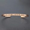 Inspirational Quotes Cuff Bracelet " DON'T WORRY BE HAPPY " Metal Engraved Bracelet Inspirational Quotes Cuff Bracelet " DON'T WORRY BE HAPPY " Metal Engraved Bracelet