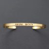 Inspirational Quotes Cuff Bracelet " DON'T WORRY BE HAPPY " Metal Engraved Bracelet Inspirational Quotes Cuff Bracelet " DON'T WORRY BE HAPPY " Metal Engraved Bracelet