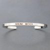 Inspirational Quotes Cuff Bracelet " DON'T WORRY BE HAPPY " Metal Engraved Bracelet Inspirational Quotes Cuff Bracelet " DON'T WORRY BE HAPPY " Metal Engraved Bracelet