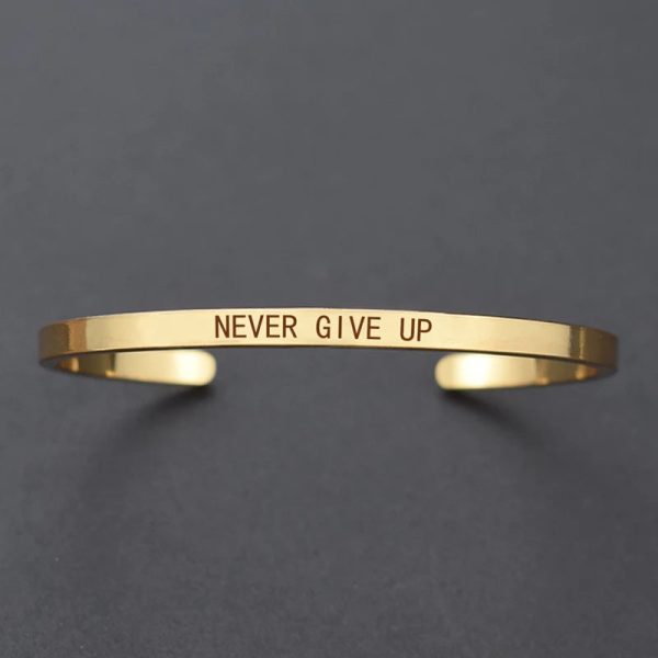 Inspirational Quotes Cuff Bracelet " DON'T WORRY BE HAPPY " Metal Engraved Bracelet Inspirational Quotes Cuff Bracelet " DON'T WORRY BE HAPPY " Metal Engraved Bracelet