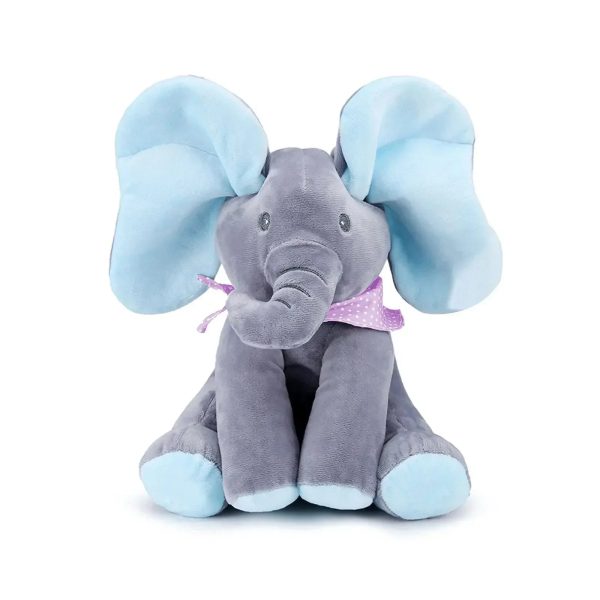 Interactive Singing Elephant Plush Toy with Moving Ears Interactive Singing Elephant Plush Toy with Moving Ears