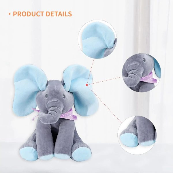 Interactive Singing Elephant Plush Toy with Moving Ears Interactive Singing Elephant Plush Toy with Moving Ears