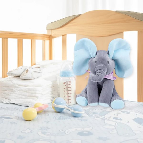 Interactive Singing Elephant Plush Toy with Moving Ears Interactive Singing Elephant Plush Toy with Moving Ears