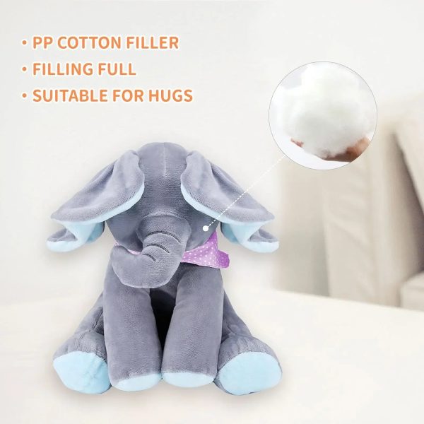 Interactive Singing Elephant Plush Toy with Moving Ears Interactive Singing Elephant Plush Toy with Moving Ears