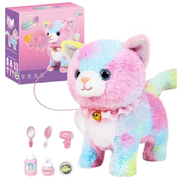 Interactive Walking & Barking Plush Cat Toy - Remote Control Fun! Interactive Walking & Barking Plush Cat Toy - Remote Control Fun!