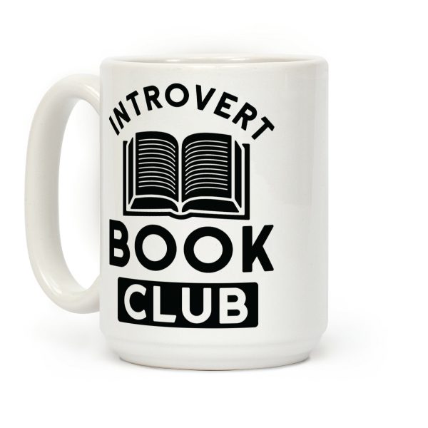 Introvert Book Club Coffee Mug Introvert Book Club Coffee Mug