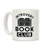 Introvert Book Club Coffee Mug Introvert Book Club Coffee Mug