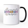 Introvert Things Mental Health Personalized Mug, Cute Spring Gift with Custom Name Introvert Things Mental Health Personalized Mug, Cute Spring Gift with Custom Name