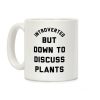 Introverted But Down to Discuss Plants Coffee Mug Introverted But Down to Discuss Plants Coffee Mug