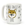 Inu Face Lol Coffee Mug Inu Face Lol Coffee Mug