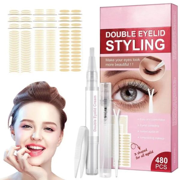Invisible Waterproof Double Eyelid Tape - 480Pcs Invisible Waterproof Double Eyelid Tape - 480Pcs