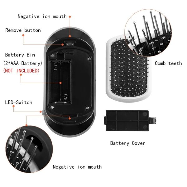 Ion Detangling Brush For Smooth, Tangle-Free Hair Ion Detangling Brush For Smooth, Tangle-Free Hair