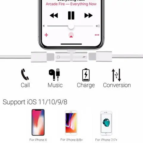 IPhone Charge and Audio Adaptor IPhone Charge and Audio Adaptor