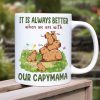 It Is Always Better When We Are With, Personalized Mug, Gift For Mom, Mother's Day Gift, Capybara Mom And Kids Mug It Is Always Better When We Are With, Personalized Mug, Gift For Mom, Mother's Day Gift, Capybara Mom And Kids Mug