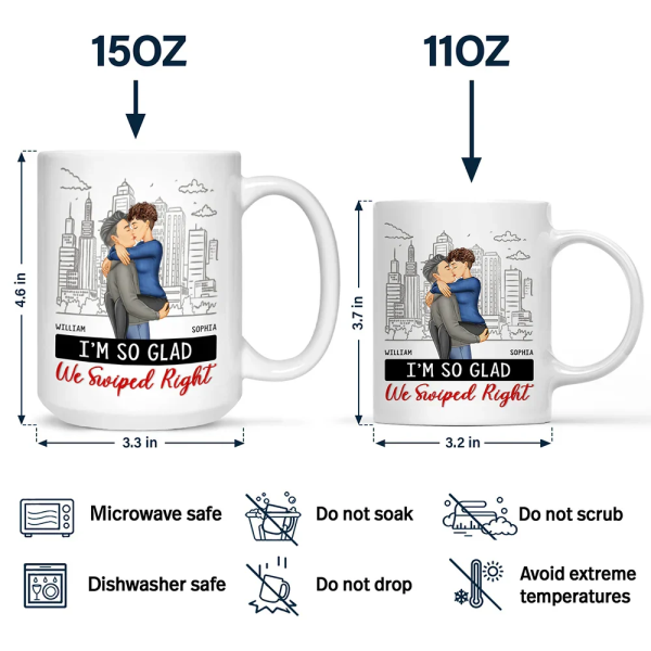 It Started With A Message Couples - Personalized Mug It Started With A Message Couples - Personalized Mug