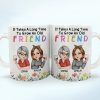 It Takes A Long Time To Grow An Old Friend - Personalized White Edge-to-Edge Mug It Takes A Long Time To Grow An Old Friend - Personalized White Edge-to-Edge Mug