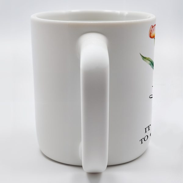 It Takes A Long Time To Grow An Old Friend Floral Design - Personalized Custom Coffee Mug - FM034_MG