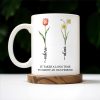 It Takes A Long Time To Grow An Old Friend Floral Design - Personalized Custom Coffee Mug - FM034_MG