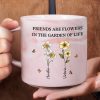 It Takes A Long Time To Grow Old Friends Birth Flowers - Personalized Marble Mug It Takes A Long Time To Grow Old Friends Birth Flowers - Personalized Marble Mug