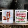 It's Either Serial Killer Documentaries Or Christmas Movies I Either Sleighin' Or Slayin', Black Night Girl White Mug