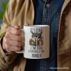 It's Fine I'm Fine Fire Cat Personalized Mug, Sarcastic Gift With Custom Name It's Fine I'm Fine Fire Cat Personalized Mug, Sarcastic Gift With Custom Name